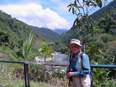 Nancy at the Podoarpus N.P., Ecuador