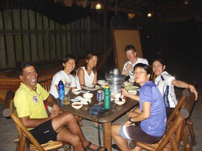 Steamboat dinner - the vegetarian table