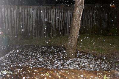 Hail on the deck