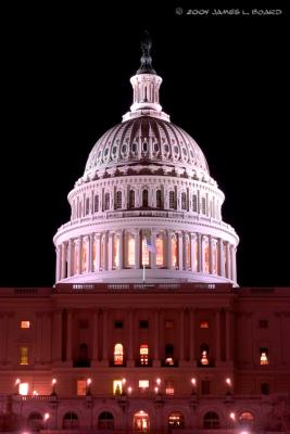 The US Capitol Building (at night)