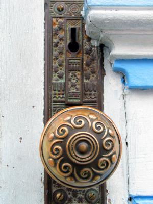 Old door in Bridgeport, CA