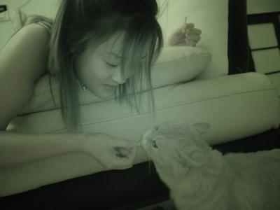 xinxin & her kitten