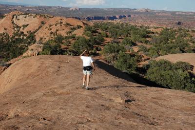 On Whale Rock in Canyonlands