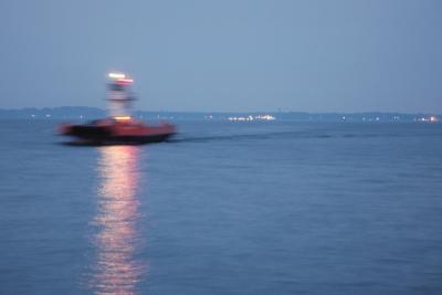 Kellys Island Ferry at dusk