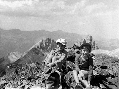 JM et Christine sur l'Arre Sourins (2614 m)
