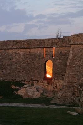 Castle Window Sunset