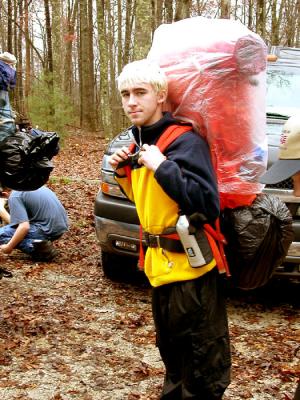 Graham is ready to hike