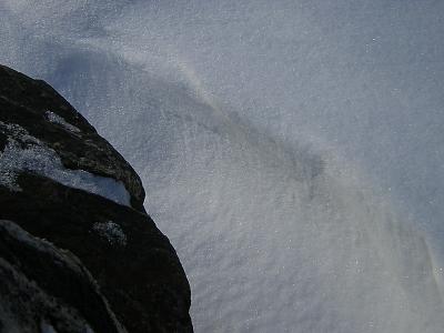 Snow and stone