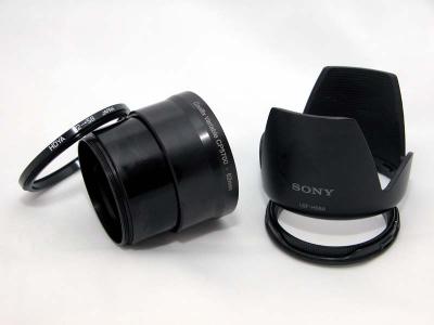 NextPhoto Coolfix Variable Adaptor with Sony Flower Hood and Step-down Ring