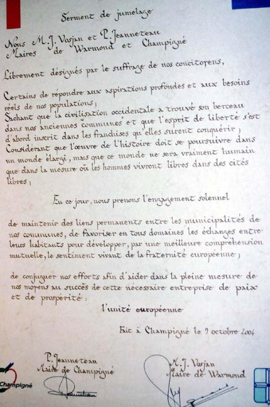 Het contract in het Frans