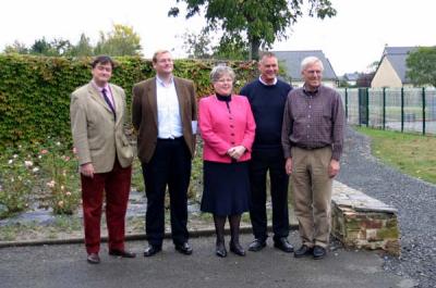 B & W en drie raadsleden van de gemeente Warmond