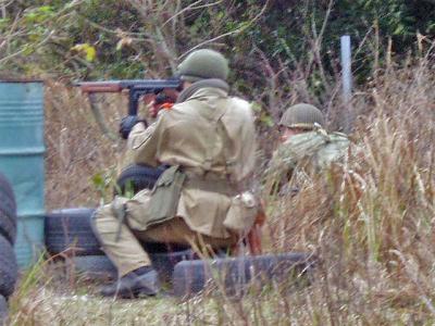WW2 assault in Normandy