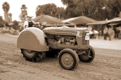 Orchard Tractor (sepia)