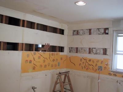 Day 3 - Holes for plywood backing