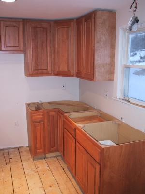 Day 7 - New cabinets are installed
