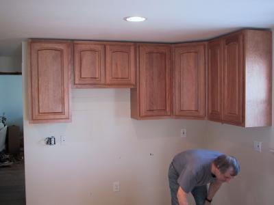 Day 7 - New cabinets are installed
