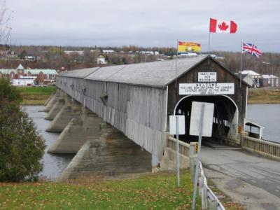 That's one long covered bridge