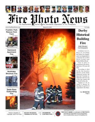 Fire Photo News (FRONT PAGE) 3/18/05