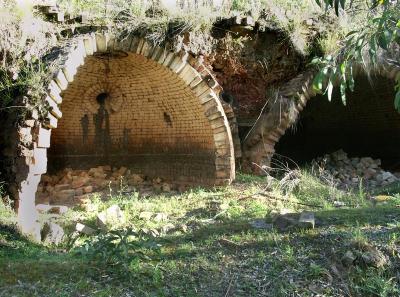 Remains of coke ovens