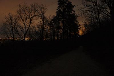 night view from ridge road