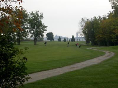 A misty rainy day on the golf course...