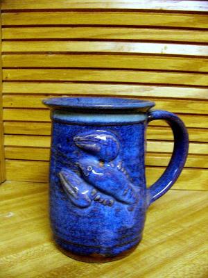 blue lobster mug is B