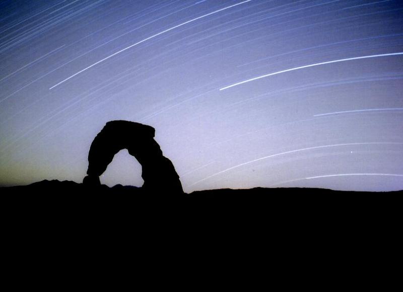 Delicate Arch a nuit