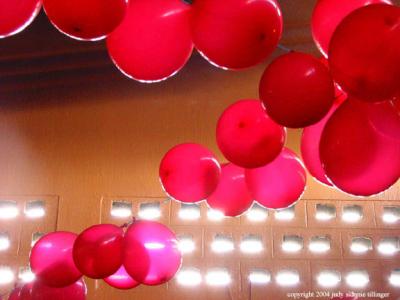 red balloons, antigua, guatemala