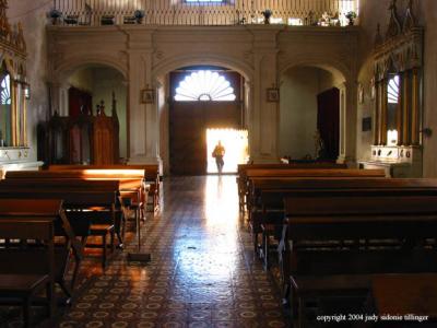 empty church, antigua, guatemala