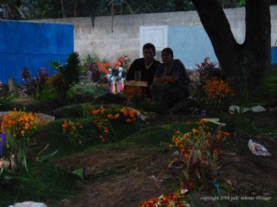 two at the cemetery, san lucas toliman, guatemala