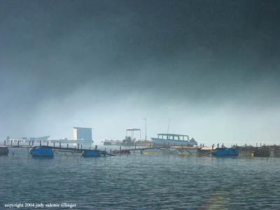 morning fog, san lucas toliman, guatemala