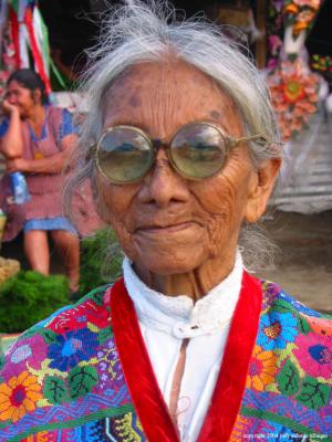 woman with sunglasses, antigua, guatemala
