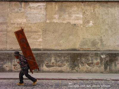 carrying furniture, antigua, guatemala