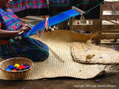 weaving (at lidia's), guatemala