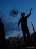 flying kites at  the cemetery, san lucas toliman, guatemala