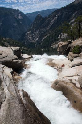 Back at Nevada falls - the weather has cleared