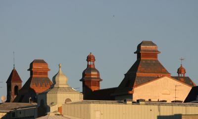 Adolf Fredrik School in morning light