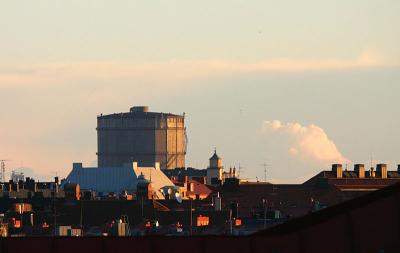 Morning over the gasworks