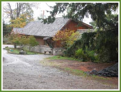 Hollyhock - the reception building.