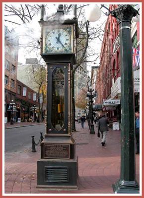 Steam powered clock in Gastown.
