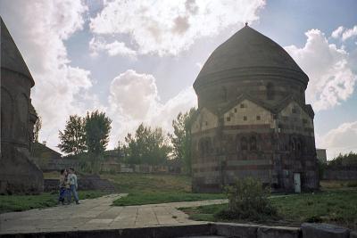 Two of three Selcuk tombs, Erzurum