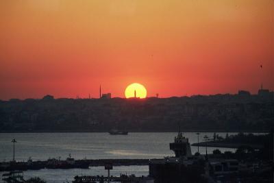 Sunset, Istanbul, from our hotel roof