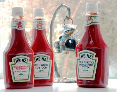 K is for Ketchup with Kellyesque  humor
