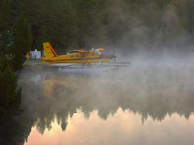 Float Plane in Mist 5785