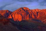 Mountain in Sunset Glow 7638