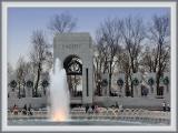 World War II Monument at Twiglight