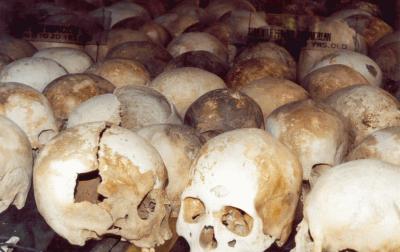 The skulls of Choeung Ek
