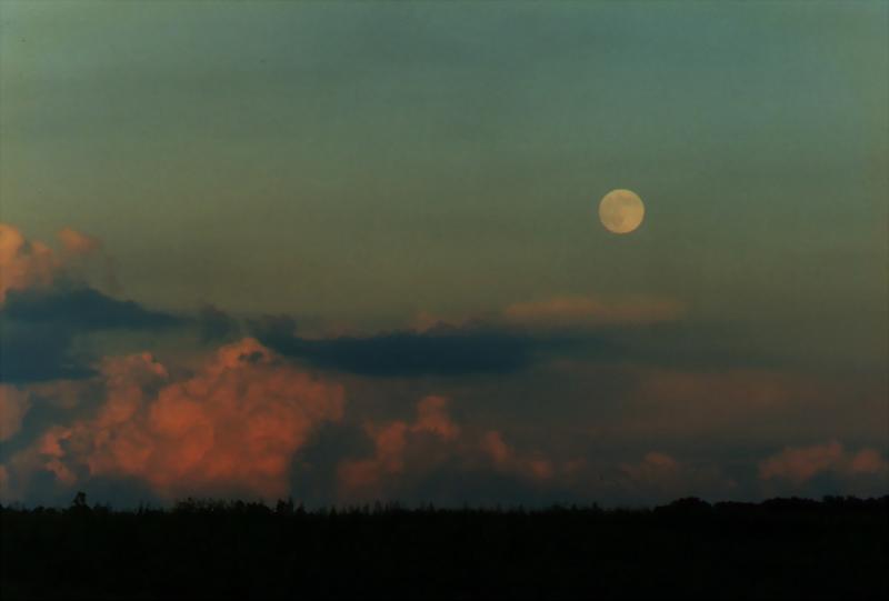 Moon & Turbulent Skies