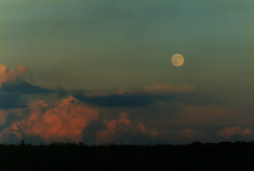 Moon & Turbulent Skies
