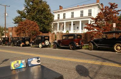 Leg 21_Downtown Wilmington is competing with Hollywood...Here I happened upon a HBO filming with an early 20s setting...